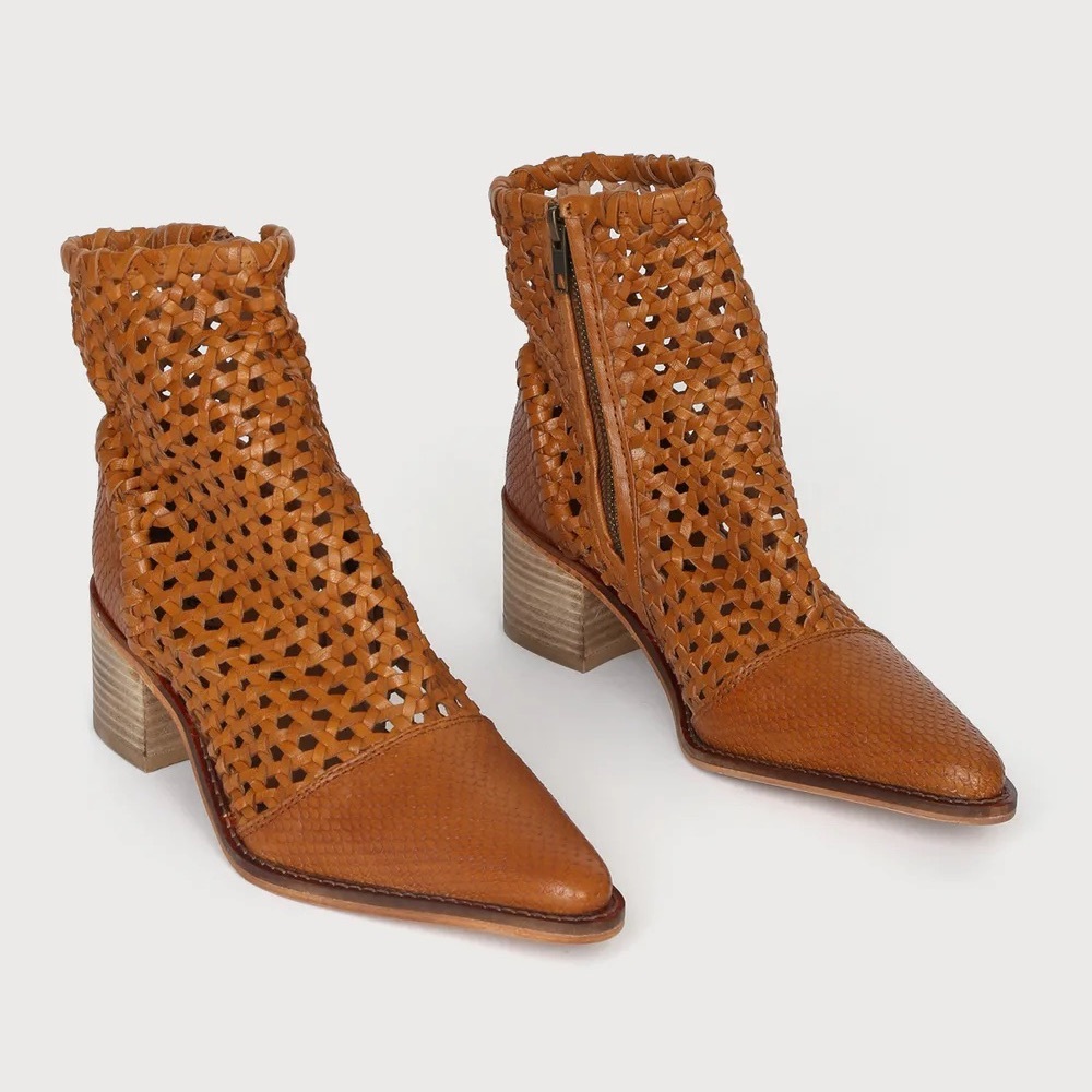 Free People in the loop woven boots tan - Picture 3 of 5
